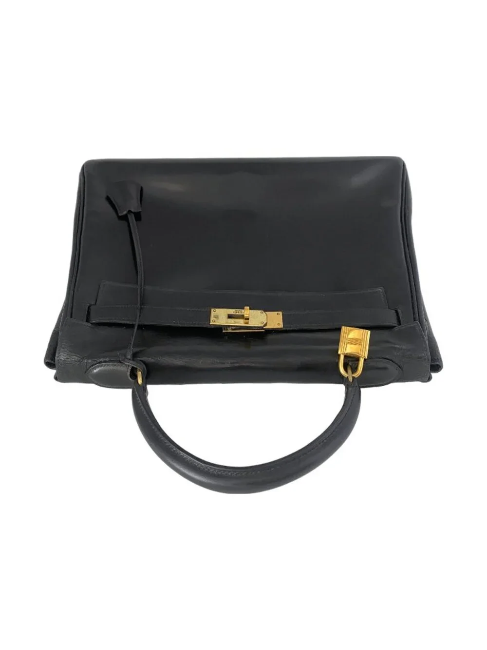 Hermes Kelly 32 Retourne Black Box Calf GHW - Picture 6 of 16